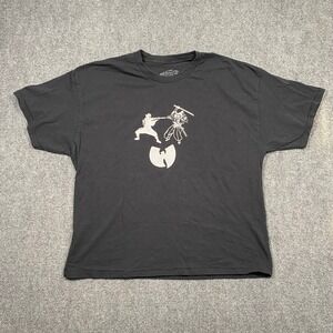 Wu Tang Clan Protect Ya Neck Self Defense Graphic T Shirt Black Size Medium‎